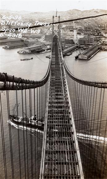 (BAY BRIDGE) A set of 11 albums detailing the construction of the original San Francisco-Oakland